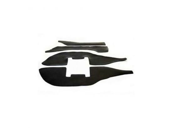 Gap Guards Black Polyurethane for 2004-2009 Nissan Titan Extra Cab w/Toolbox 4WD Only Gas by Performance Accessories