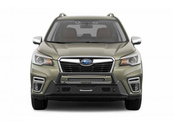 Scorpion P000030 Tactical Center Mount Winch Front Bumper with LED Light Bar Subaru Forester 2019-2021