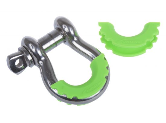 D-Ring Shackle Isolator Fluorescent Green Pair by Daystar