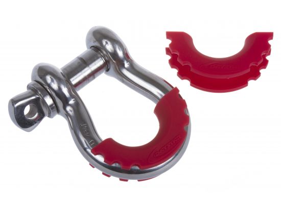 D-Ring Shackle Isolator Red Pair by Daystar