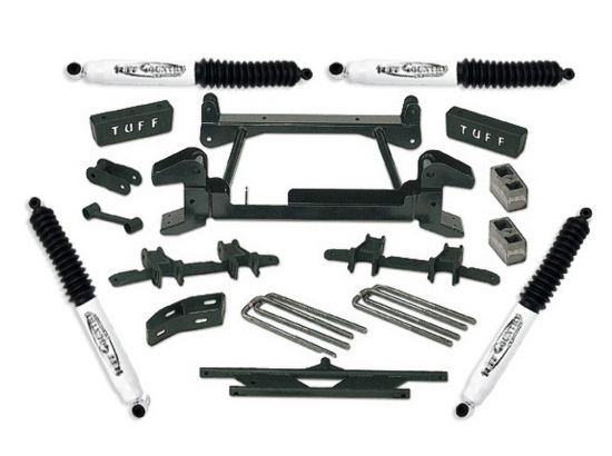 Tuff Country 14824 4" Lift Kit by (fits models with stamped lower control arms) (No Shocks) (8 Lug) 4x4 for Chevy Truck K2500/3500 1988-1997
