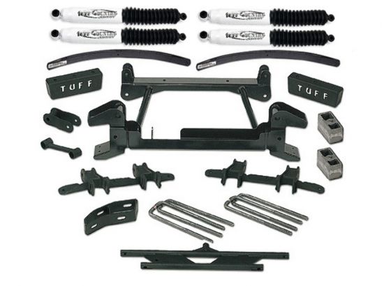 Tuff Country 16854 6" Lift Kit by (fits models with stamped lower control arms) (No Shocks) (8lug) 4x4 for Chevy Suburban 2500 1992-1998