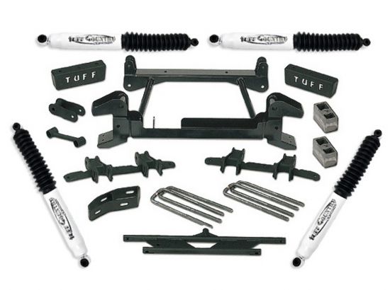 Tuff Country 14854 4" Lift Kit by (fits models with stamped lower control arms) (No Shocks) (8lug) 4x4 for Chevy Suburban 2500 1992-1998