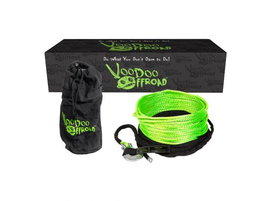 VooDoo Offroad 1400001A 2.0 Santeria Series 1/4" x 50 ft Winch Line for UTV - Green