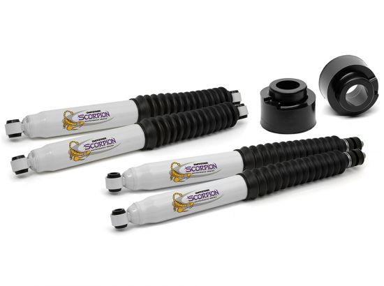 2005-2019 Ford F250 4WD - 2.5" Leveling Kit Front & Tuff Country Shocks