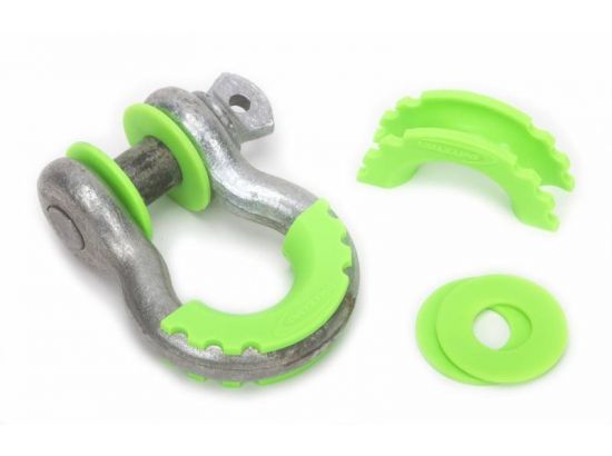 D-Ring Isolator and Washers Fluorescent Green by Daystar