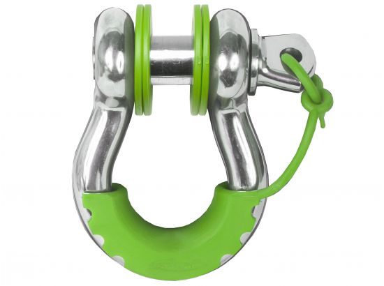 Fluorescent Green Locking D Ring Isolator Pair w/Washer Kit by Daystar