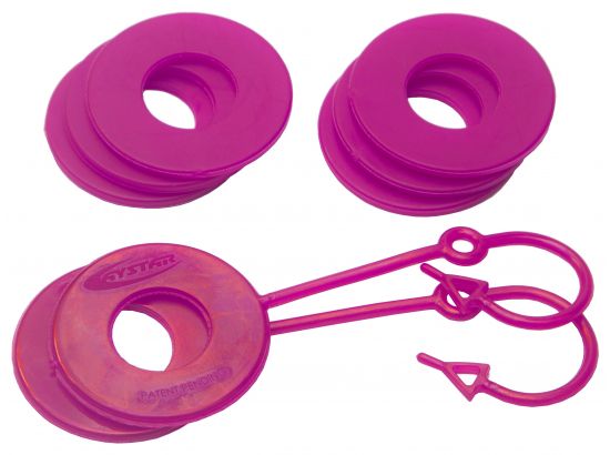 Fluorescent Pink D Ring Isolator w/Lock Washer Kit by Daystar