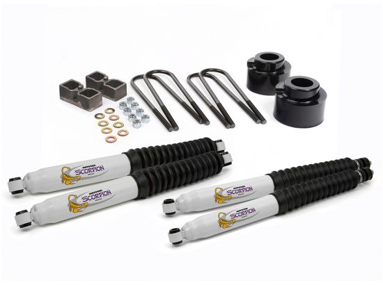 2005-2018 Ford F250 4WD (with Dana 60 Axle) - 2.5" Lift Kit & Tuff Country Shocks