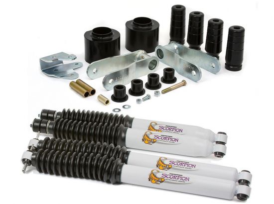 1984-2001 Jeep Cherokee XJ 2WD/4WD - 3" Front & 2" Rear Lift ( Coil Spacers & Tuff Country Shocks) by Daystar
