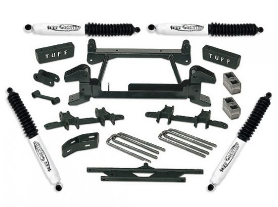Tuff Country 14823KN 4" Lift Kit by (fits models with cast lower control arms) with SX8000 Shocks (8 Lug) 4x4 for Chevy Truck 1988-1997