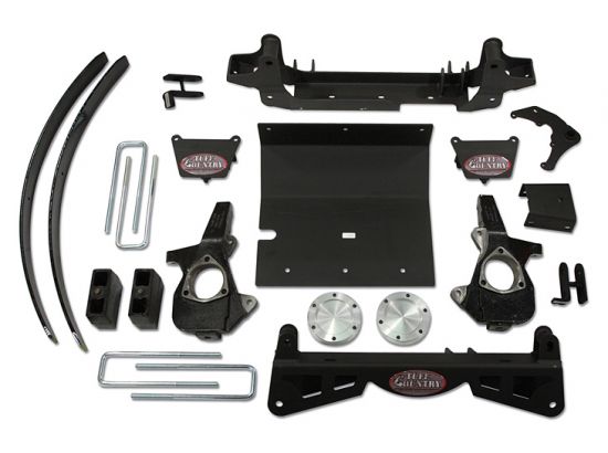 Tuff Country 14961 4" Lift Kit (w/multi-piece sub frame) by (with factory air ride shocks) 4x4 for GMC Sierra 1500 2006