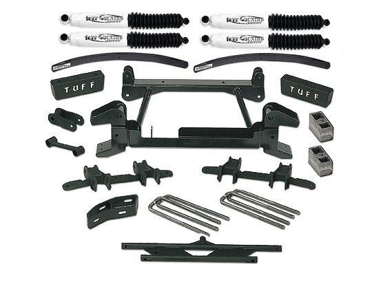 Tuff Country 16853KN 6" Lift Kit by (fits models with cast lower control arms) with SX8000 Shocks (8lug) 4x4 for Chevy Suburban 2500 1992-1998