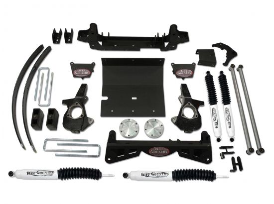 Tuff Country 16960KN 6" Lift Kit (w/3-piece sub frame) by (fits models w/o factory air ride shocks) with SX8000 Shocks 4x4 for Chevy Silverado 1500 2006