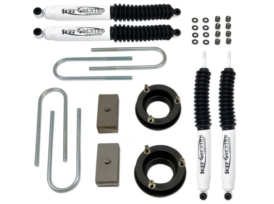 Tuff Country 32914KN 2" Lift Kit (w/Rear lift blocks) by (fits models with 4" Rear axle tube) with SX8000 Shocks 4x4 for Dodge Ram 3500 2003-2012