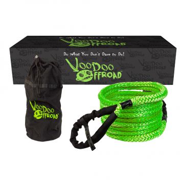 Voodoo Offroad 1300009A 3/4 inch x 30 foot Green Recovery Rope with Bag