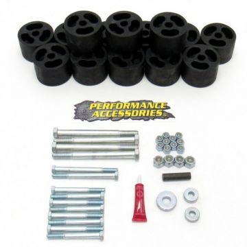 3 Inch Body Lift Kit for 1972-1986 Dodge Ram Pickup W100/W0 2WD/4WD Gas by Performance Accessories