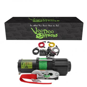 VooDoo Offroad P000025 Summoner 4500 lb UTV Winch with 50 ft Synthetic Rope