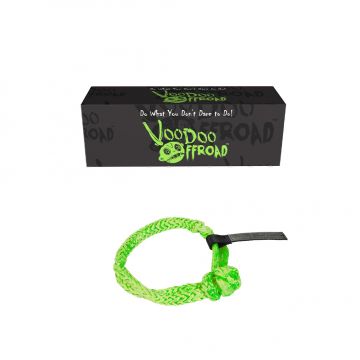 3/8 inch x 7" Green Soft Shackles by VooDoo Offroad 1500003