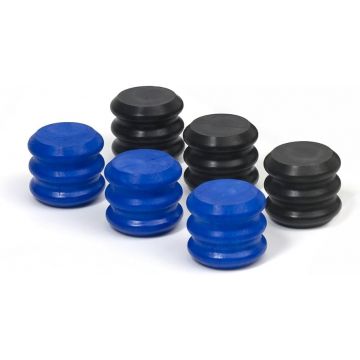 Stinger Bump Stop Rebuild Kit Includes 3 Black EVS Inserts and 3 Blue EVS Inserts by Daystar