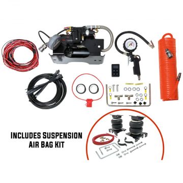 Leveling Solutions 74250BT Suspension Air Bag Kit with Wireless Compressor Kit for Chevy Silverado 2500HD/3500 4wd and 2wd 2001-2010