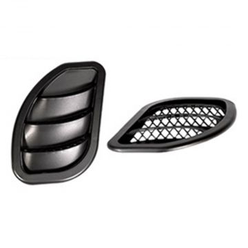 2007-2018 Jeep Wrangler JK Hood Side Vent Kit Right and Left Black Pair by Daystar