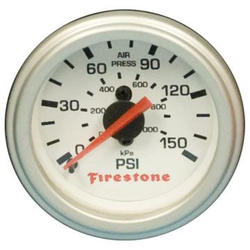 Firestone 9181 Ride-Rite White Face Single Pressure Gauge