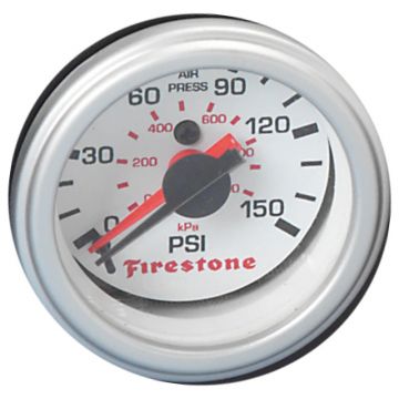 Firestone 9201 Ride-Rite White Face Dual Pressure Gauge
