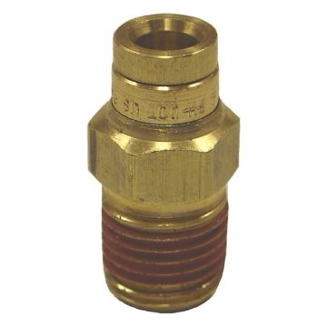 Firestone 3046 Male Connector Straight Brass Air Fitting - 25 Pack