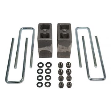 1994-2002 Dodge Ram 3500 4wd (w/o factory contact overloads) - Tuff Country 5.5" Rear Block & U-Bolt Kit - Tuff Country Tapered