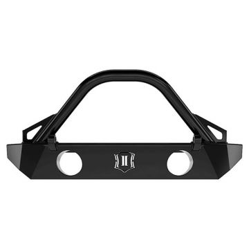 Icon 25208 COMP Series Front Bumper with Fogs Bars and Tabs for Jeep Wrangler JK 2007-2018