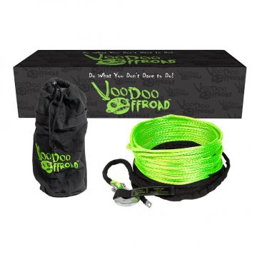 VooDoo Offroad 1400001A 2.0 Santeria Series 1/4" x 50 ft Winch Line for UTV - Green