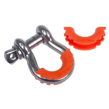 D-Ring Shackle Isolator Fluorescent Orange Pair by Daystar