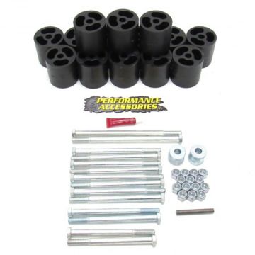 3 Inch Body Lift Kit for 1973-1987 Chevy Silverado 1500/2500 w/Fleetside Bed 2WD/4WD Gas by Performance Accessories