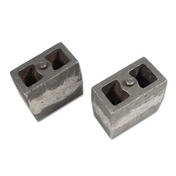 5.5" Cast Iron Lift Blocks (3" wide, tapered) pair by Tuff Country