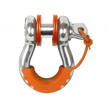 Fluorescent Orange Locking D Ring Isolator Pair w/Washer Kit by Daystar