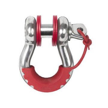 Red Locking D Ring Isolator w/Washer Kit by Daystar KU70059RE