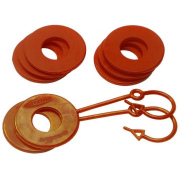 Orange D Ring Isolator w/Lock Washer Kit by Daystar KU70061AG