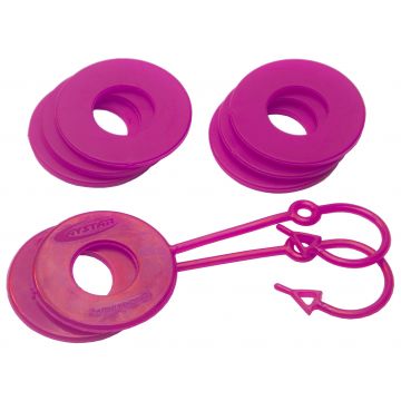 Fluorescent Pink D Ring Isolator w/Lock Washer Kit by Daystar