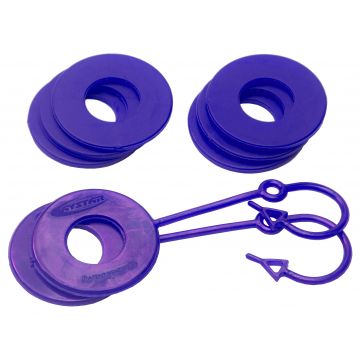 Purple D Ring Isolator w/Lock Washer Kit by Daystar