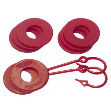 Red D Ring Isolator w/Lock washer Kit by Daystar KU70061RE