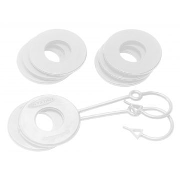 White D Ring Isolator w/Lock washer Kit by Daystar KU70061WH