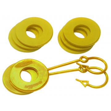 Yellow D Ring Isolator w/Lock washer Kit by Daystar KU70061YL