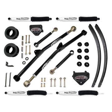 1994-1999 Dodge Ram 3500 4x4 - 3" Long Arm Lift Kit by Tuff Country (fits vehicles built March 31 1999 and earlier) (SX8000 Shocks)