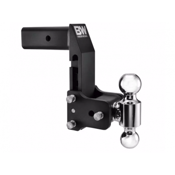 Black Tow & Stow Hitch (7" drop x 7.5" rise) Dual Ball (2" x 2-5/16") for 2.5" Receiver - B&W TS20066BMP
