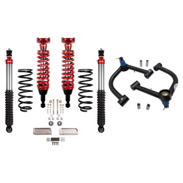 Toytec Lifts TTBOSS-0309ALM-2 2"-3" Lift Aluma Series 2.0 Boss Suspension System with Tuff Country Ball Joint UCAs for Toyota 4Runner 2003-2009