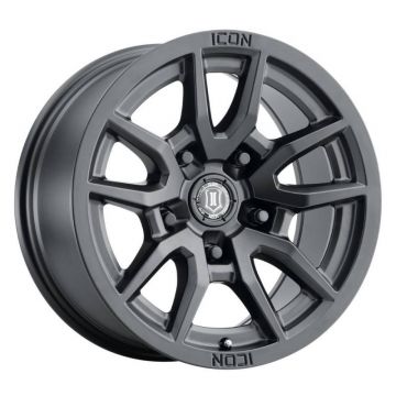 Icon 2617855557SB Vector 5 17" x 8.50" Wheel - Satin Black