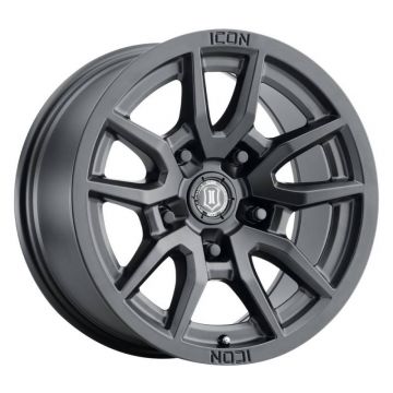 Icon 2617857345SB Vector 5 17" x 8.50" Wheel - Satin Black